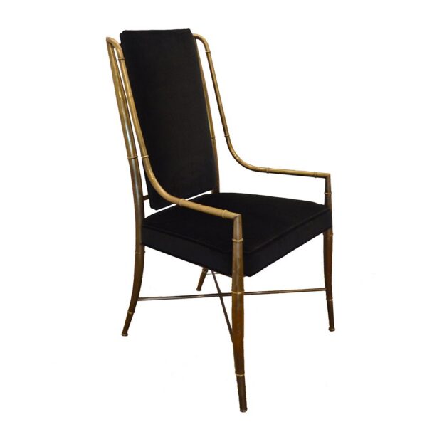SOLD - Mastercraft Brass Chair - Single