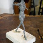 SOLD - Wire Sculpture, Signed Kujawa 1975 - Image 2