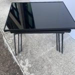Three Black Glass Nesting Tables, France, 1950's - Image 7