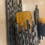 Pair Brutalist Wall Sconces, France, 1960's - Image 6
