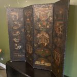 18th Century European Leather Screen in Chinoiserie - Image 5