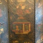 18th Century European Leather Screen in Chinoiserie - Image 6