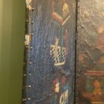 18th Century European Leather Screen in Chinoiserie - Image 9