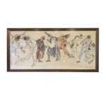 SOLD - Grand Theater Drawing by Dolores Puthold, France, 1987