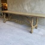 SOLD - Olive Green 10' Dining Table, Italy, 1920's - Image 3