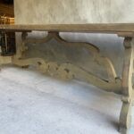 SOLD - Olive Green 10' Dining Table, Italy, 1920's - Image 5