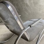 Streamlined Moderne Era Nickel Wire Chaise Lounge, USA, 1940's - Image 2