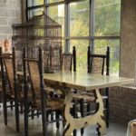 SOLD - Olive Green 10' Dining Table, Italy, 1920's - Image 8