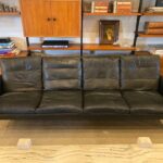 Four Seat Leather Sofa by Kurt Ostervig, Denmark, 1950's - Image 4