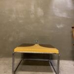 German Ceramic Yellow & Brown Side Table, Germany, 1970's - Image 7