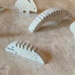 Set of 8 Travertine Animal Figures, Italy, 1970's - Image 3