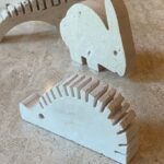 Set of 8 Travertine Animal Figures, Italy, 1970's - Image 4