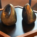 Ben Seibel Brass Plated Orb Bookends, USA, 1950's - Image 3