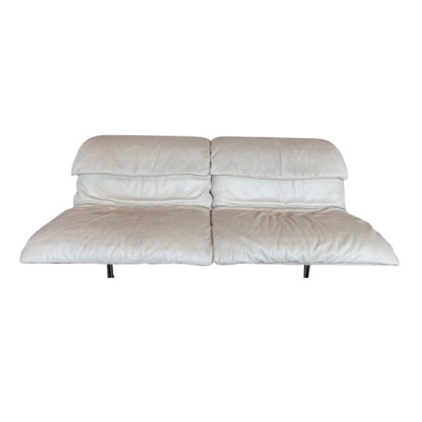 Leather Saporiti Wave Sofa, Italy, 1980's