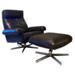 DS-35 Lounge Chair by de Sede with Ottoman, Switzerland, 1970's