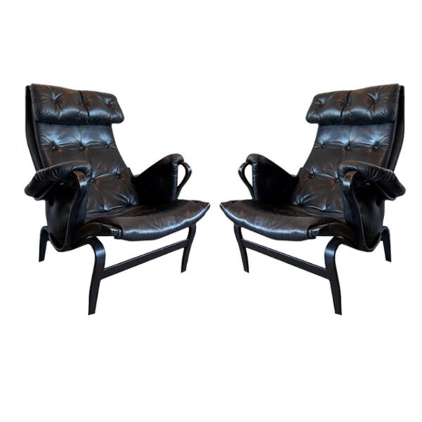 Pair of Bruno Mathsson Pernilla Chairs, Sweden, 1970's