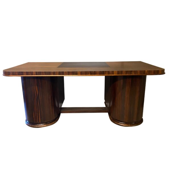 Art Deco Macassar Ebony Desk, France, 1930's