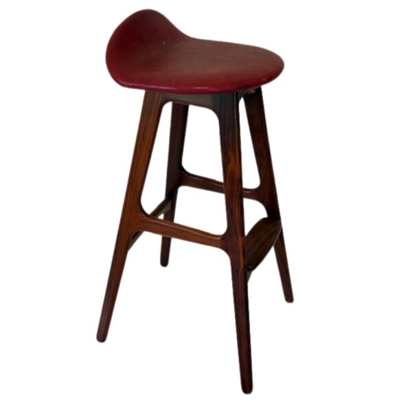 Erik Buch Rosewood Bar Stool Model OD-61, Denmark, 1960's