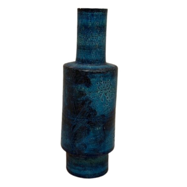 Aldo Londi XL Vase in Rimini Blue for Bitossi, Italy, 1960s
